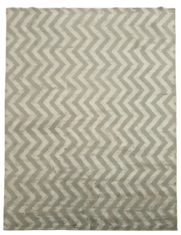 Chevron Style Nepalese Oriental Area Rug 9x12
