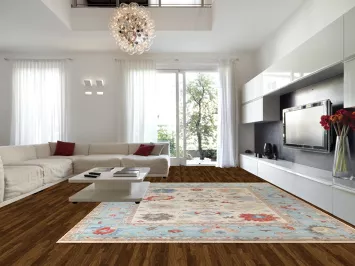 Handmade Floral Oushak Oriental Large Rug 12x15