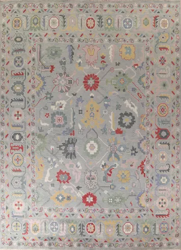 All-Over Oushak Oriental Large Rug 12x15