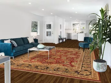 All-Over Floral Agra Oriental Area Rug 9x12