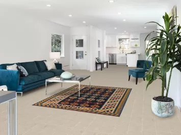 Navy Blue Kilim Qashqai Persian Rug 5x6