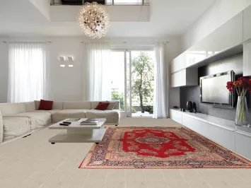 Vintage Floral Red Kerman Persian Large Rug 10x16