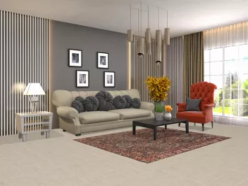 Vegetable Dye Wool Bakhtiari Persian Rug 5x6