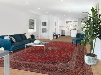 Large Traditional Red Kashan Persian Rug 10x16