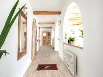 Pictorial Shiraz Persian Square Rug 2x2