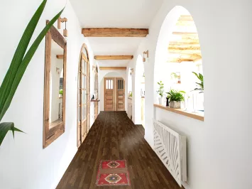 Red Geometric Saddle Bag Persian Rug 1x3