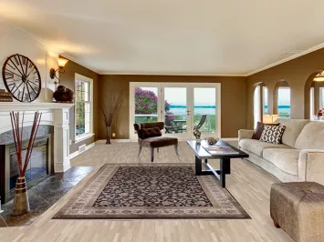 Dark Navy Blue Tabriz Traditional Area Rug 6x10