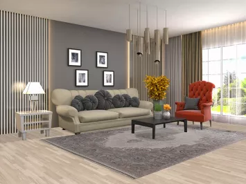 Kashan Turkish Traditional Are Rug 6x9