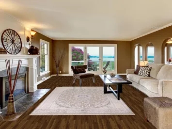 Silk Qum Turkish Traditional Area Rug 7x10