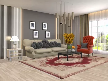 Floral Qum Traditional Area Rug 7x10