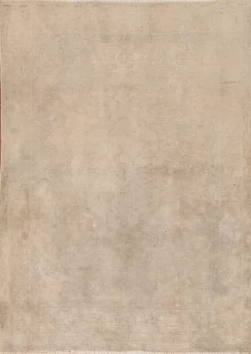 Distressed Wool Tabriz Persian Rug 3x5