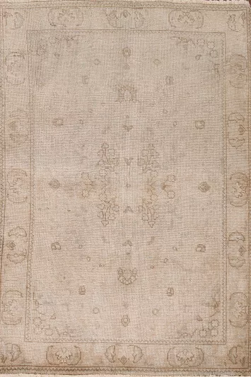Wool Distressed Tabriz Persian Rug 3x5