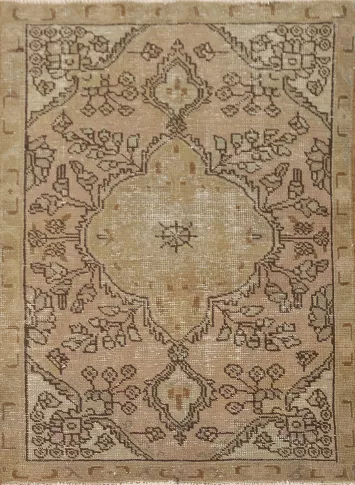 Distressed Tabriz Persian Rug 3x5