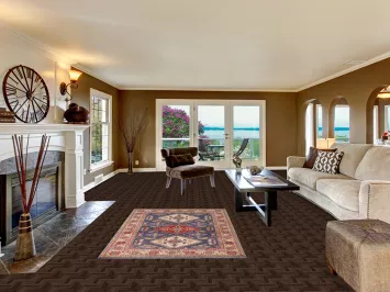 Navy Blue Kazak Oriental Rug 4x6