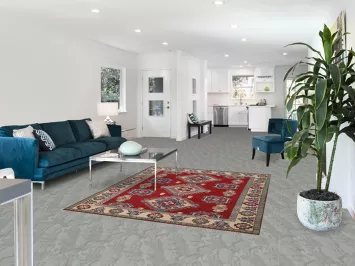 Red Geometric Kazak Oriental Rug 5x6