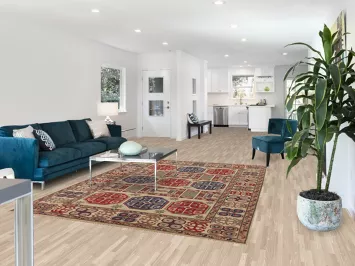 Handmade Kazak Living Room Area Rug 7x9