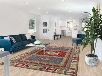 Geometric Kazak Oriental Area Rug 7x10