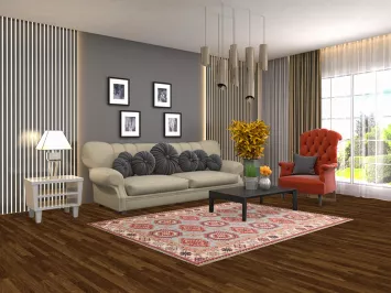 Light Blue Kazak Oriental Rug 5x7