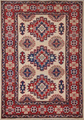 Handmade Wool Kazak Oriental Rug 3x4
