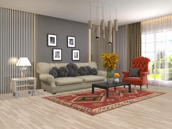 Vegetable Dye Kilim Qashqai Persian Area Rug 5x8