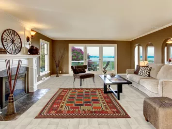 Vegetable Dye Kilim Qashqai Persian Area Rug 6x9