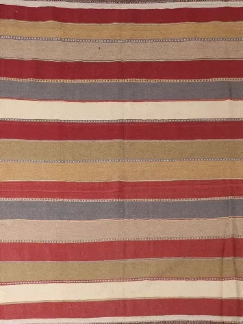 Striped Kilim Qashqai Persian Rug 5x7