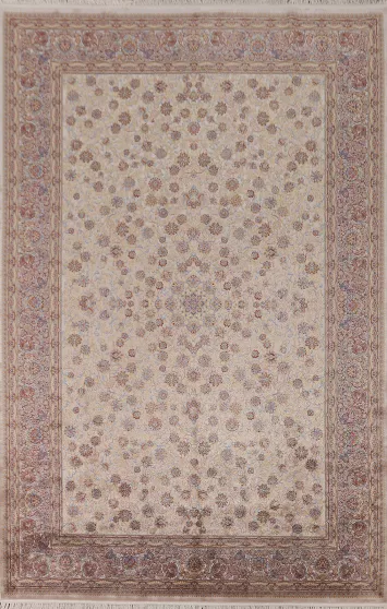 All-Over Floral Tabriz Traditional Area Rug 7x10