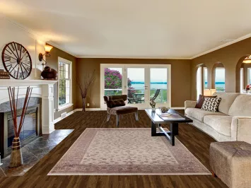 All-Over Floral Tabriz Traditional Area Rug 7x10