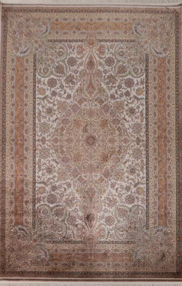 Traditional Tabriz Living Room Area Rug 7x10