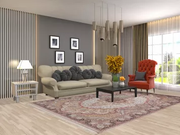 Traditional Tabriz Turkish Area Rug 7x10