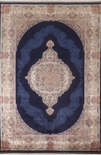 Blue Floral Tabriz Traditional Area Rug 7x10