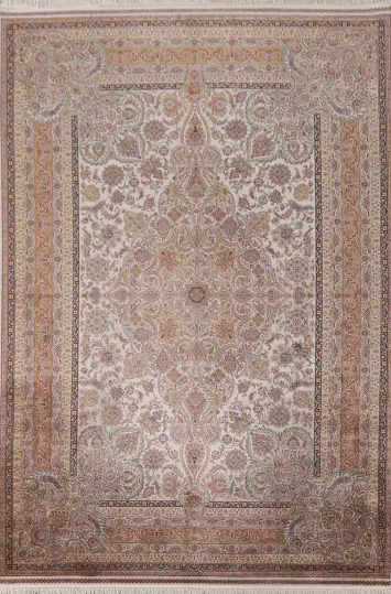 Traditional Tabriz Living Room Area Rug 7x10