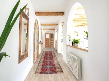 Handmade Kazak Oriental Runner Rug 2x16