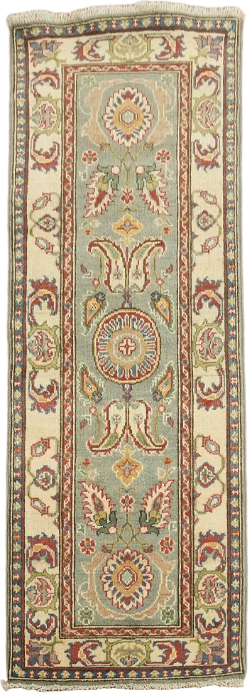 Handmade Kazak Oriental Runner Rug 2x6
