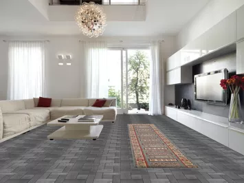 Blue Geometric Kazak Oriental Runner Rug 3x16