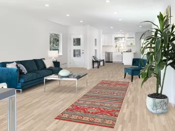 Striped Kazak Oriental Runner Rug 3x9