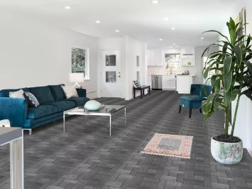 Traditional Blue Kashan Oriental Accent Rug 2x3