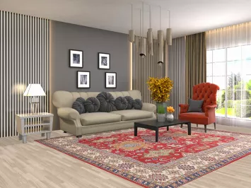 Geometric Kazak Oriental Area Rug 8x10