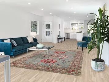 Light Blue Kazak Oriental Area Rug 7x9