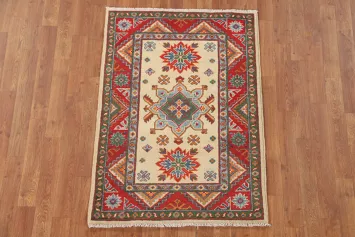Geometric Kazak Oriental Rug 3x4