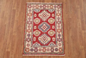 Pakistan Red Kazak Handmade Rug 3x4