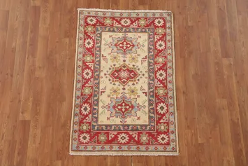 Geometric Kazak Oriental Rug 3x4