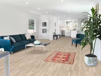 Red Geometric Kazak Wool Handmade Rug 3x4