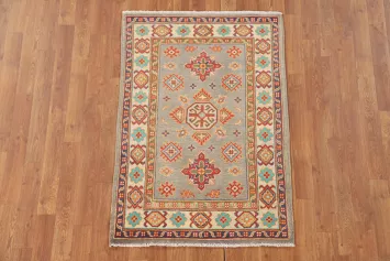 Geometric Kazak Oriental Rug 3x4