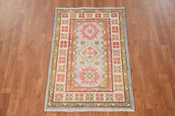 Geometric Kazak Oriental Rug 3x4