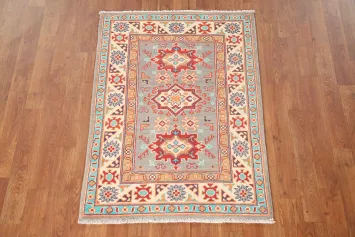 Geometric Kazak Oriental Rug 3x4