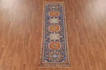 Blue Heriz Serapi Oriental Runner Rug 3x8