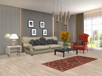 Handmade Heriz Serapi Oriental Rug 3x6