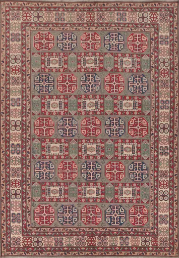 Handmade Kazak Oriental Area Rug 9x12