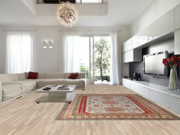 Geometric Wool Kazak Oriental Area Rug 10x13